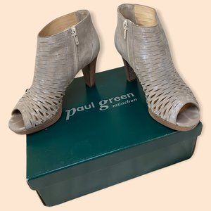Paul Green “Tacey” Peep Toe Bootie (Size US 6.5 / UK 4 / Worn by Usual US 7.5/8)